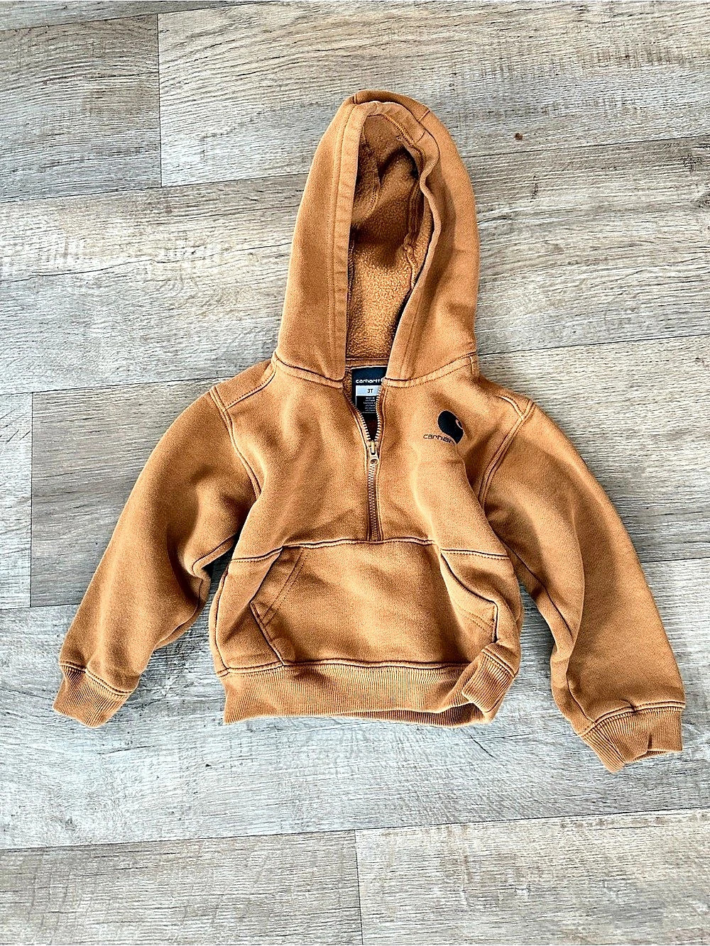 Carhartt Toddler Boys Long-Sleeve Half-Zip Hooded Sweatshirt Half-Zip Hooded